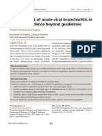 Management of Acute Viral Bronchiolitis In
