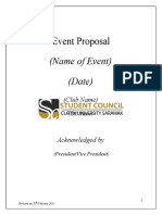2015 Event Proposal Template