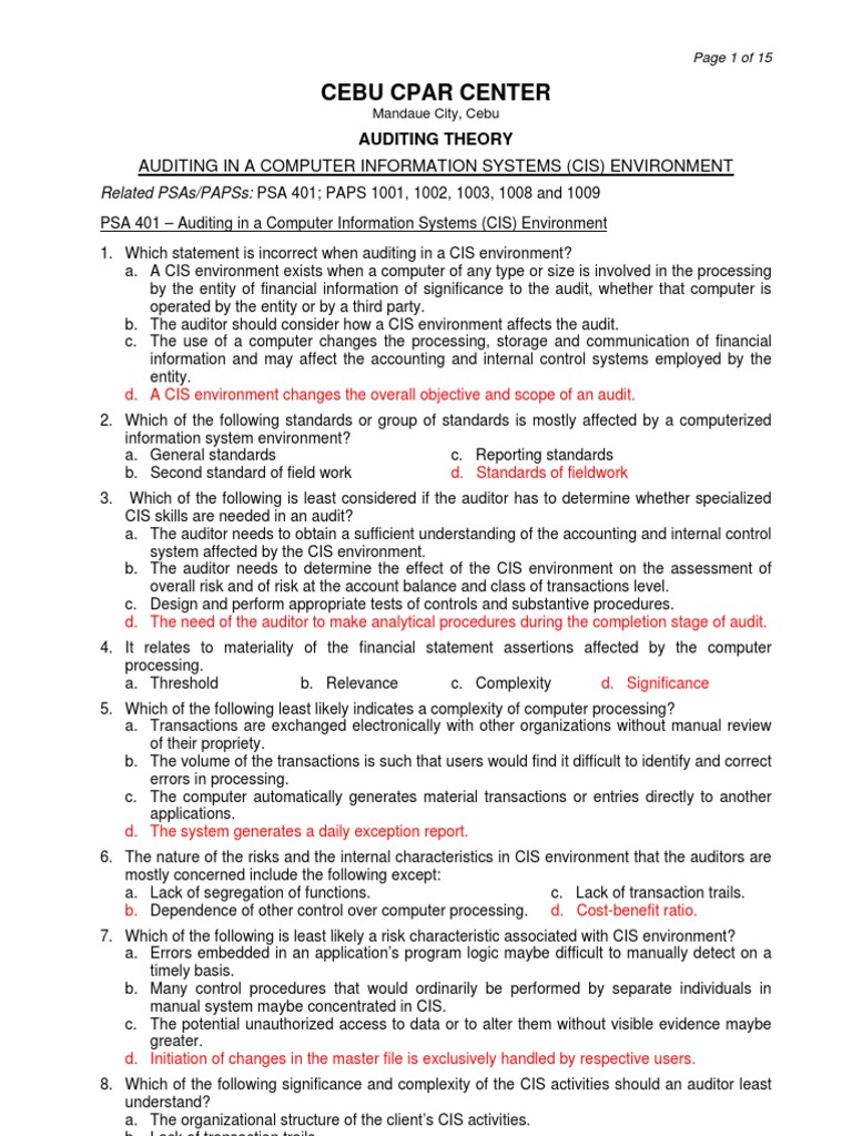 Auditing in CIS Environments | PDF | Computer Network | Databases