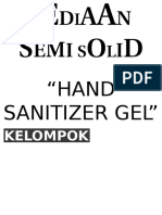 Sediaan Semi Solid (HAND SANITIZER GEL)