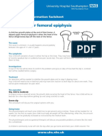 Slipped Upper Femoral Epiphysis: Child Health Information Factsheet