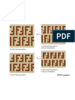 Crotchet Patterns: Fendi Logo