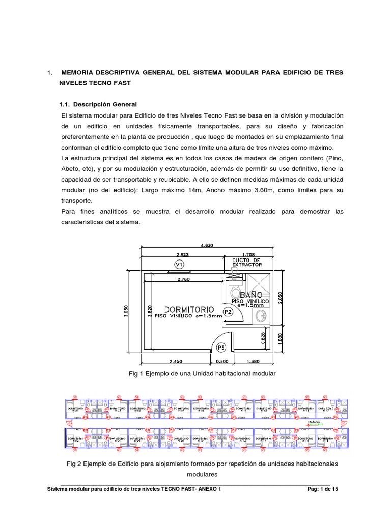 Sistema Modular de Edificios Tecno Fast | PDF | Fundación (Ingeniería ...