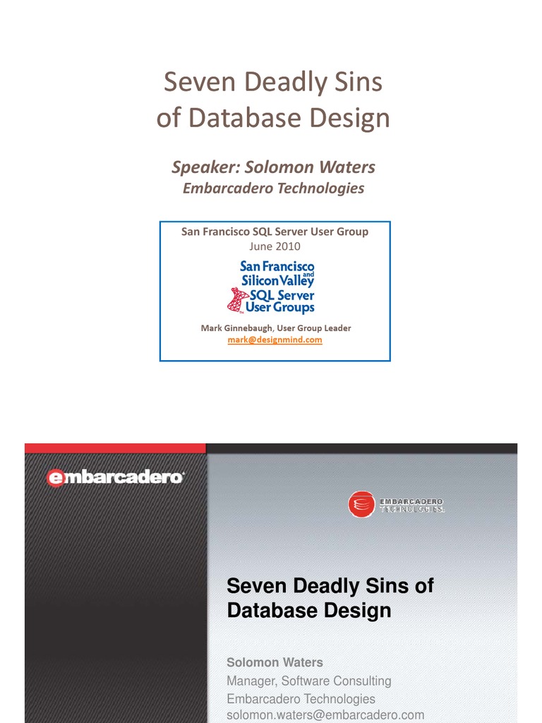 Database Design Pitfalls | PDF | Art | Technology & Engineering