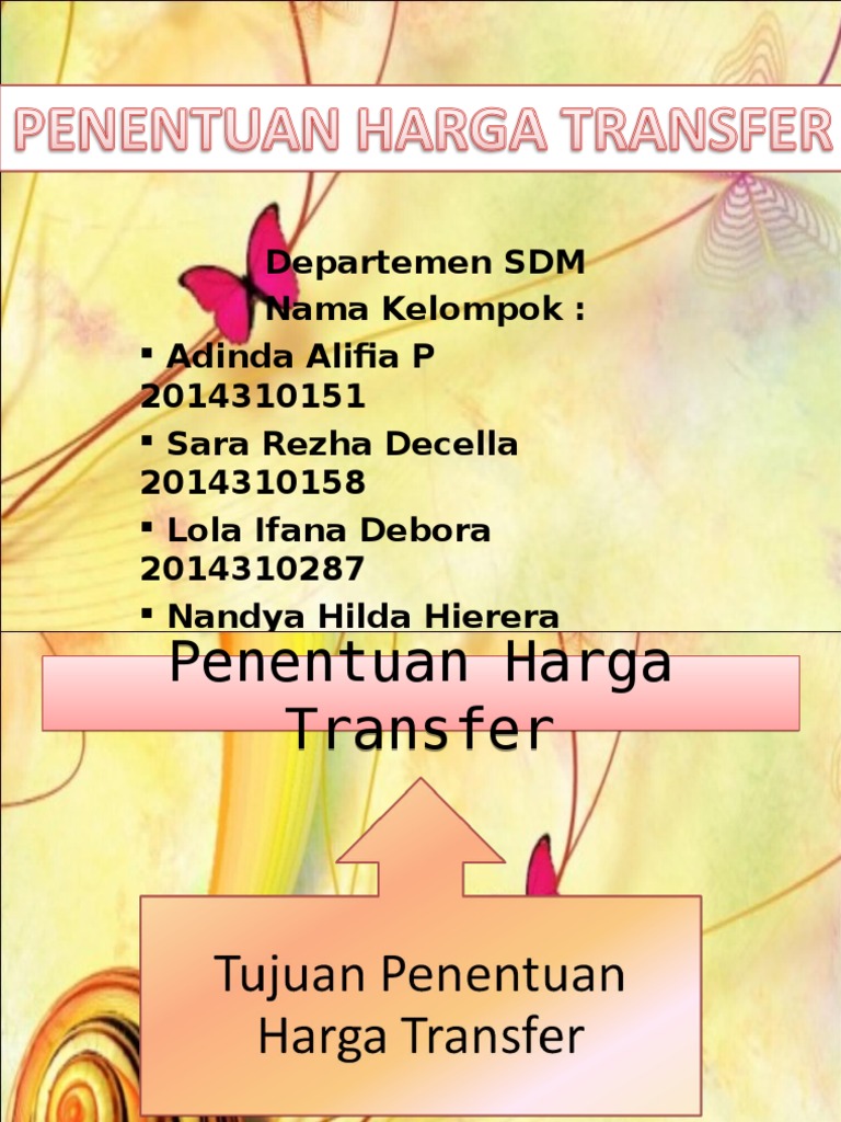Power Point SPM Penentuan Harga Transfer