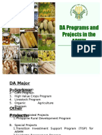 DA Programs in ARMM