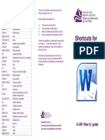 KEYBOARD SHORTCUTS Ms-Word PDF