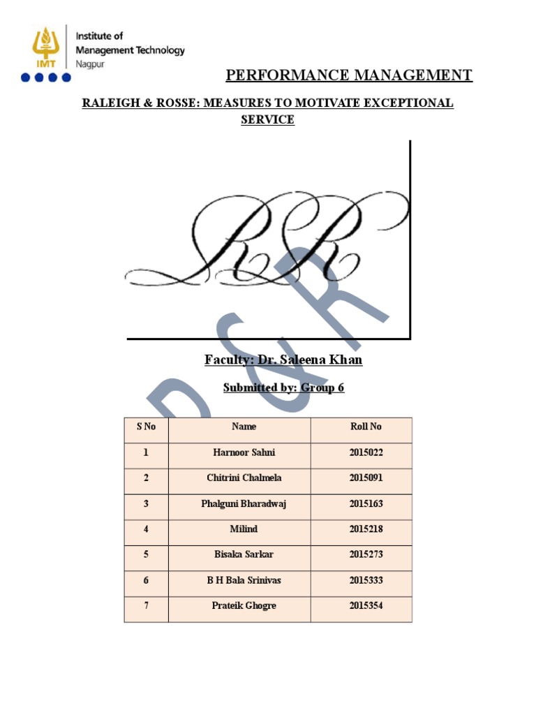 Raleigh and rosse real company picture