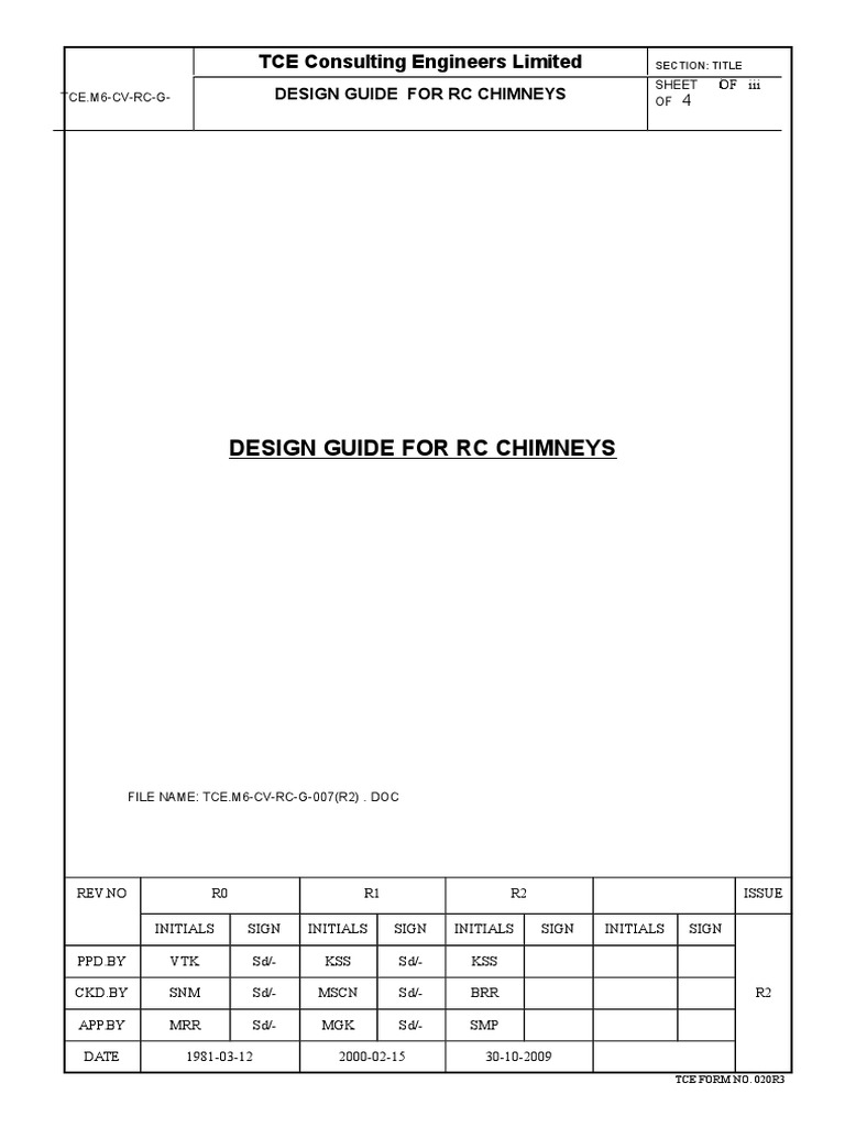 RC Chimney Design Guide Overview | PDF | Normal Mode | Structural Load