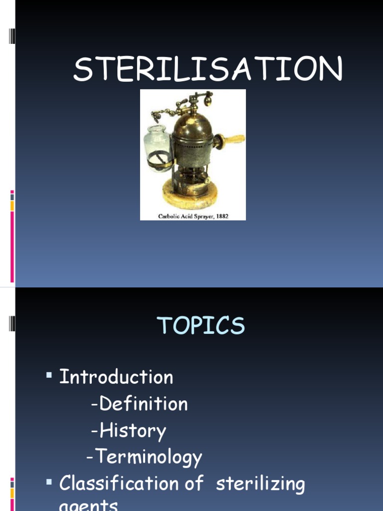 History of Sterilization