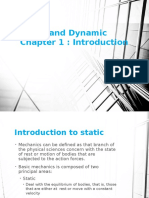 Static and Dynamic Chapter 1: Introduction