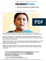 Conspiracy Theories: Why Has Smriti Been Shifted From HRD To Textiles?