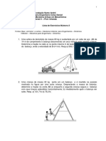 Lista de Exercícios de Mecânica Geral com Resoluções