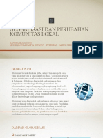 Globalisasi Dan Perubahan Komunitas Lokal