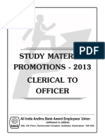 Promotion Study Material For Bank