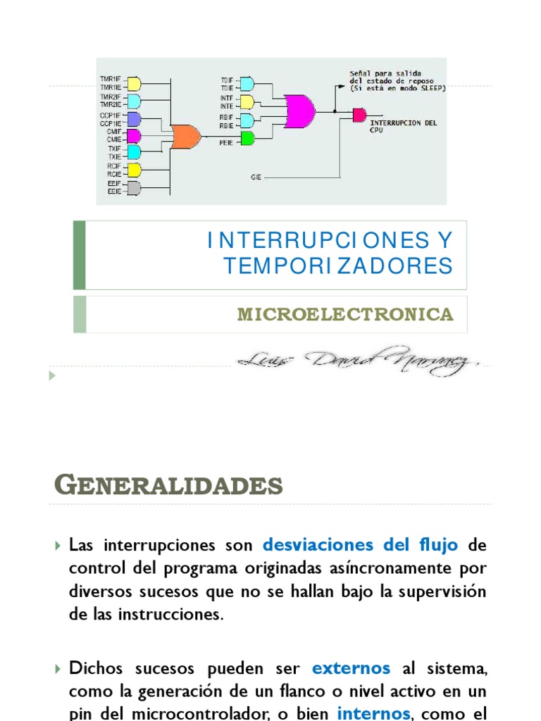 Interrupciones Pic18 PDF | PDF | Microcontrolador | Ingenieria Eléctrica