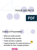 Trade Secrets Ppt....
