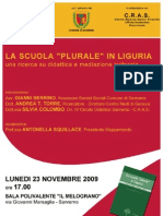 2009 - 23 Nov Locandina LA SCUOLA PLURALE Leggera