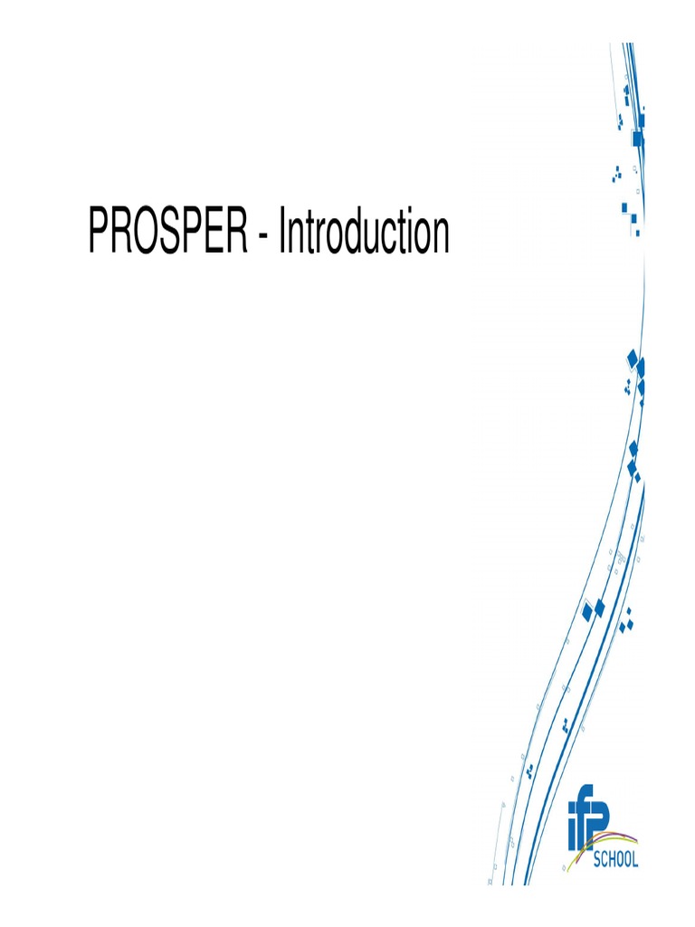 PROSPER Software Overview and Functions | PDF | Business | Computers