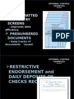 Preformatted Data Entry Screens: Prenumbered Documents