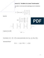 Section 1.9 (Through Theorem 10) The Matrix of A Linear Transformation