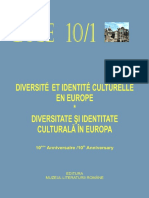 Diversité et Identité Culturelle en Europe (DICE) 10.1 (ABSTRACTS)