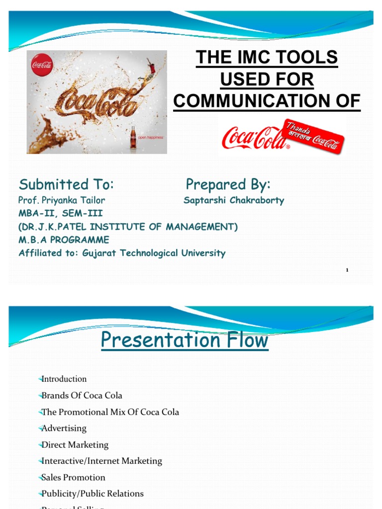 Integrated Marketing Communications Imc Tools Used by Coca Cola PDF ...