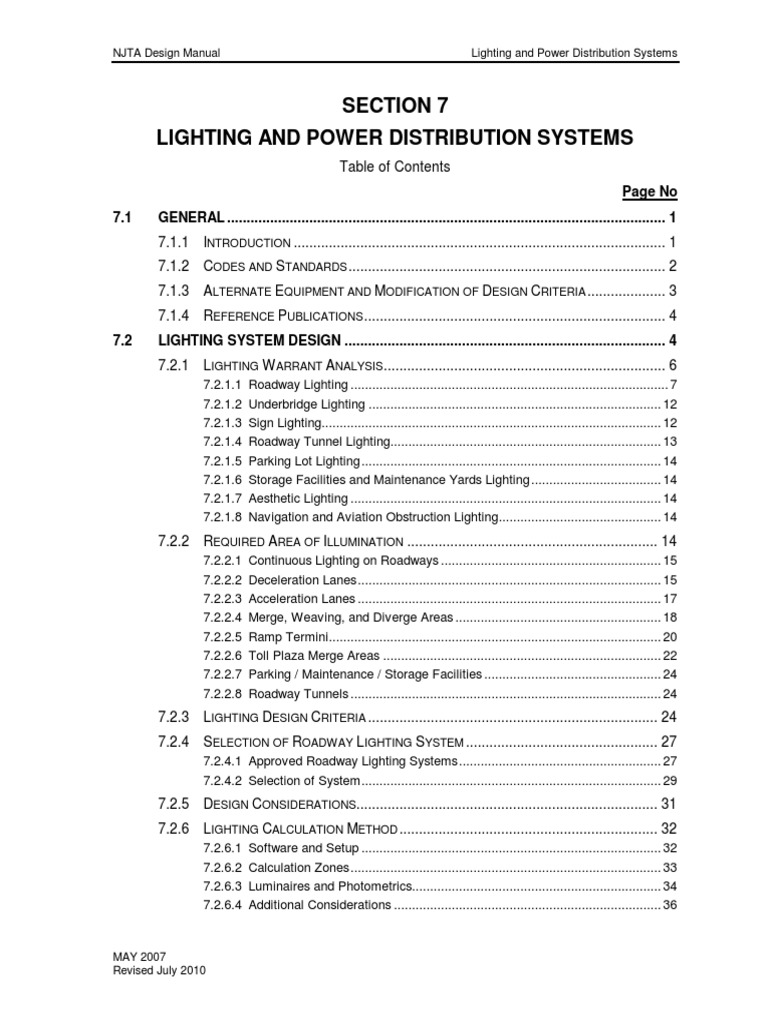 Lighting Design PDF Interchange (Road) Controlled Access Highway