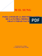 Kim Il Sung-Reunificacion de La Patria