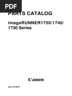 Parts Catalog: Imagerunner1750/1740/ 1730 Series