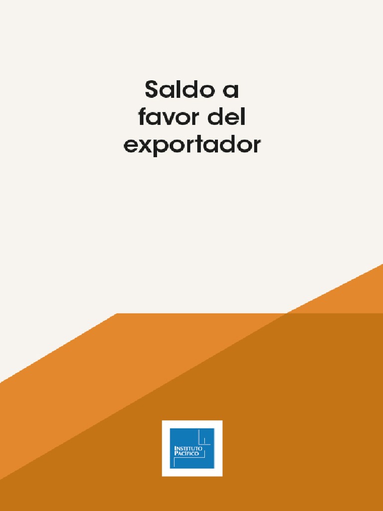 2016 Trib 24 Saldo Favor Exportador | PDF | Impuesto sobre la renta ...