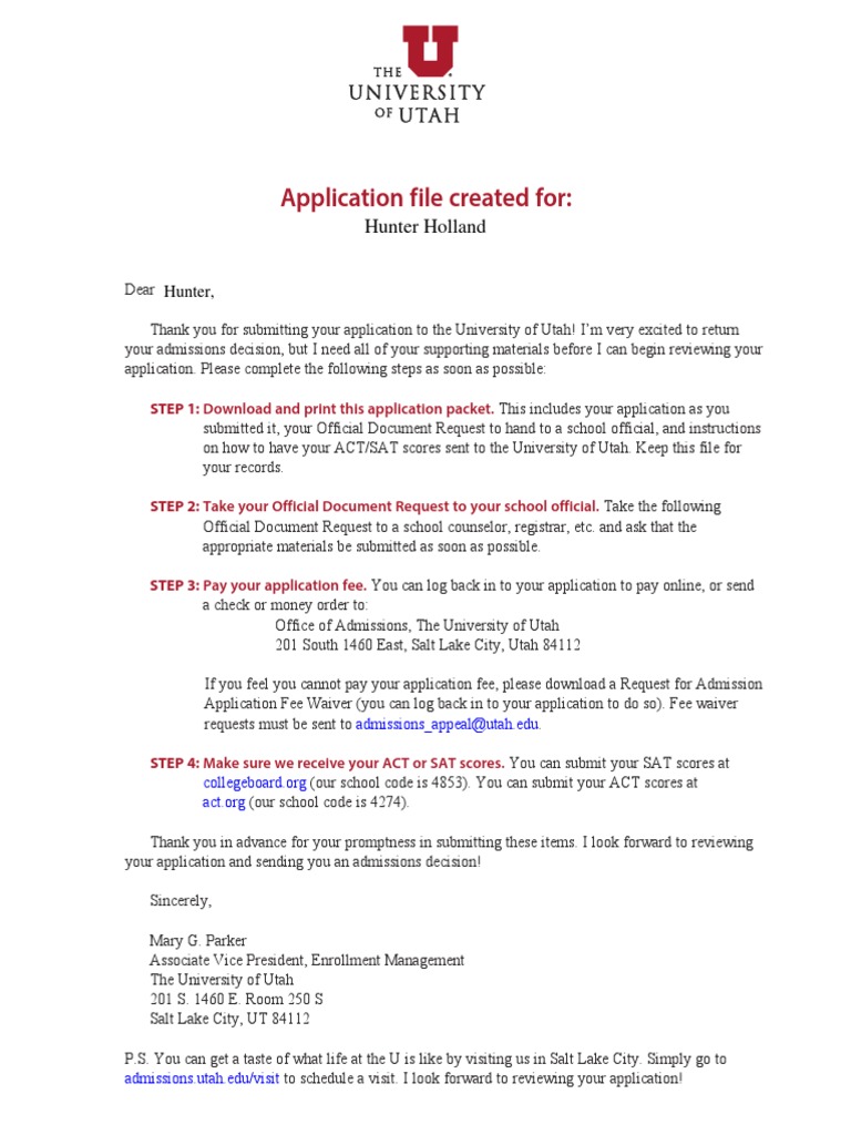 University of Utah Application Process | PDF | Race And Ethnicity In ...