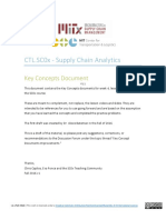 CTL - SC0x Supply Chain Analytics: Key Concepts Document