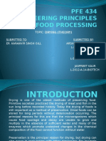 PFE 434 Engineering Principles in Food Processing