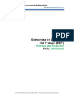 PMOInformatica Plantilla Estructura de Desglose Del Trabajo (EDT)