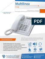 Telefono Multilinea Manuales de Peracion PDF