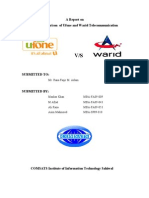 Report On Comparision On Warid and Ufone
