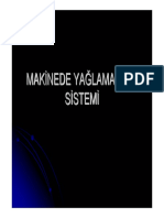 Dizel Makinede Yaglama Yagi Sistemi