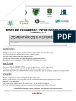 Teste de progresso interinstitucional de setembro de 2016