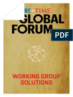 Fortune Time Global Forum 2016 Working Group Solutions