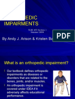 orthopedic impairments 2