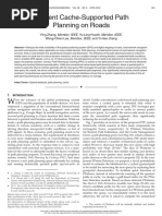 Efficient Cache-Supported Path Planning On Roads