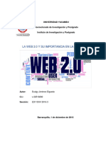 Ensayo WEB 2.0 y Su Importancia