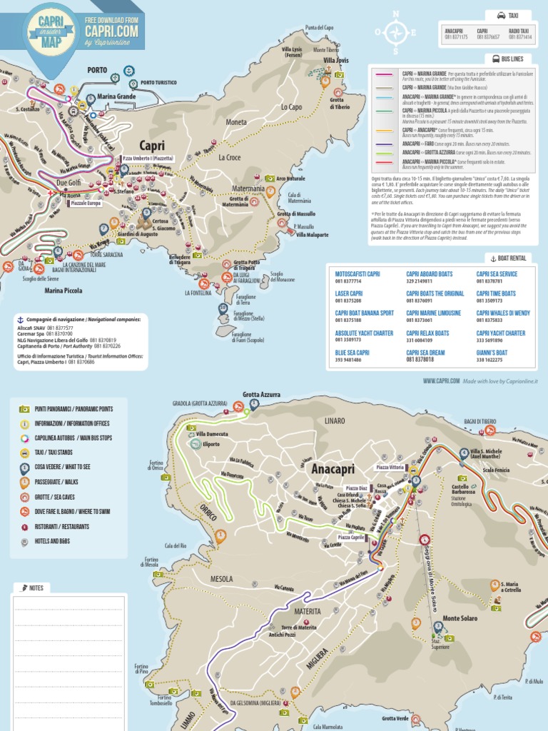 Capri Mappa | PDF
