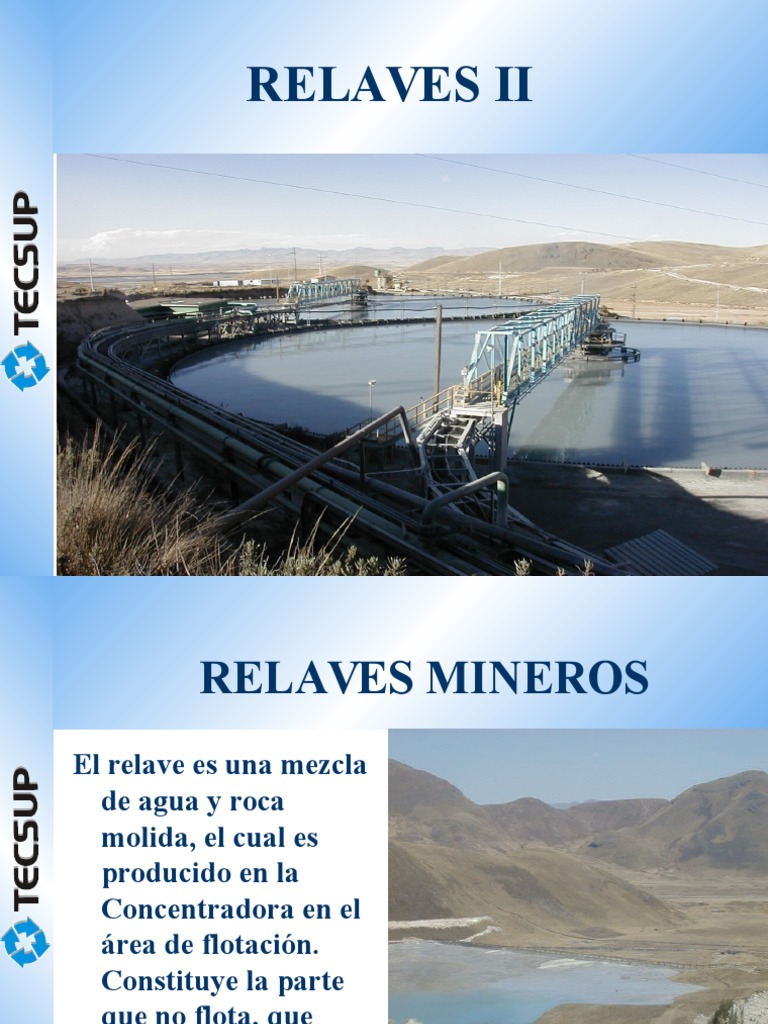 Manejo y Disposición de Relaves Mineros | PDF | Represa | Minería