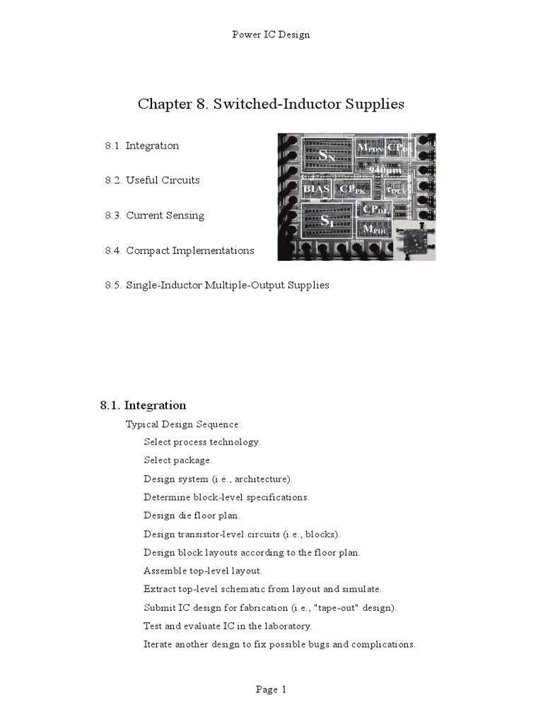 Chapter 8. SwitchedInductor Supplies With Design Insight and Intuition (Power IC Design) PDF
