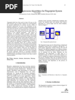 Image Compression Algorithms For Fingerprint System