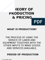 Theory of Production and Pricing