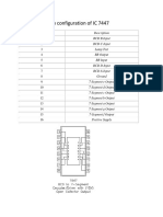 Pin Configuration of IC 7447 PDF