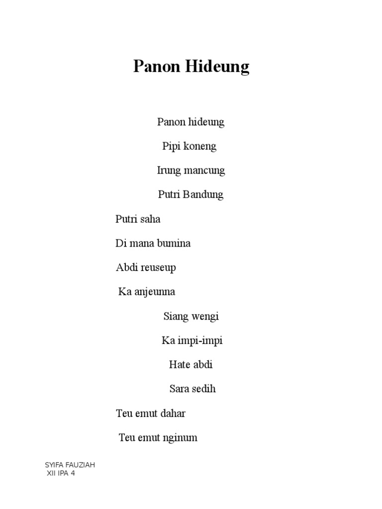 Lirik Lagu Sunda Edit Pdf